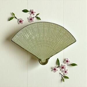 Lenox Fan Shaped Dish-Porcelain Gold Trim-1980s-Vintage Decorative Bowl-Trinket